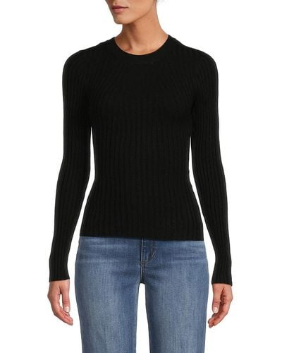 Vero Moda Ribbed Knit Sweater - Black