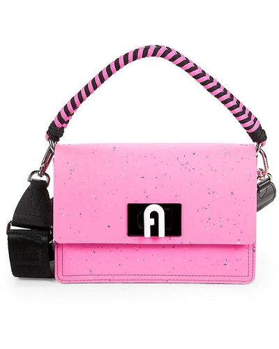 Furla Speckle Print Shoulder Bag - Pink