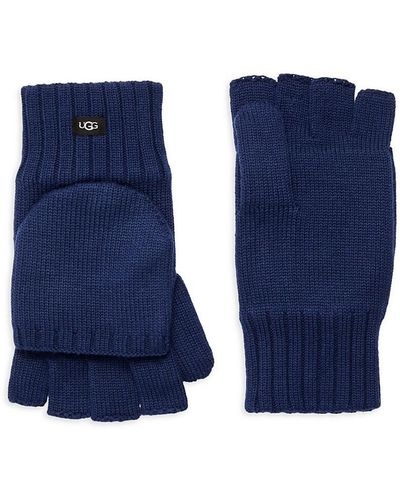 UGG Flip-top Fingerless Gloves - Blue