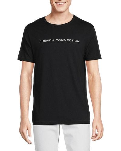 French Connection Logo Graphic Tee - Black