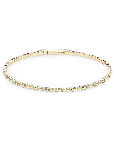 Effy 14K & 0.19 Tcw Diamond Bracelet - White