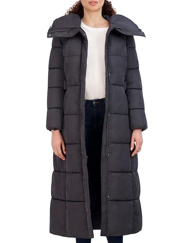 Cole haan signature hooded belted deals lightweight down coat