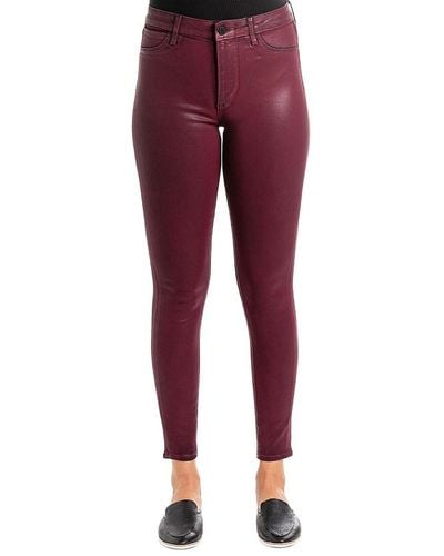 Articles of Society Hilary High Rise Coated Jeans - Red