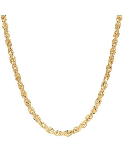 Saks Fifth Avenue Saks Fifth Avenue 14k Yellow Gold Rope Chain Necklace - Metallic