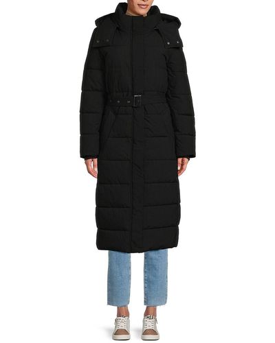 Nvlt water repellent store hooded down coat