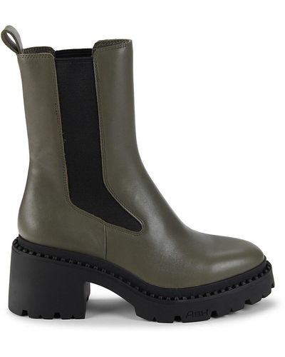 Ash Nile Leather Chelsea Boots - Black