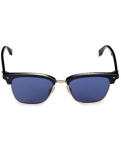 Fendi 52Mm Clubmaster Sunglasses - Blue