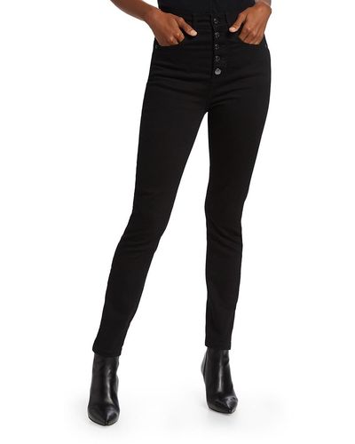 Veronica Beard Maera High-rise Skinny Jeans - Black