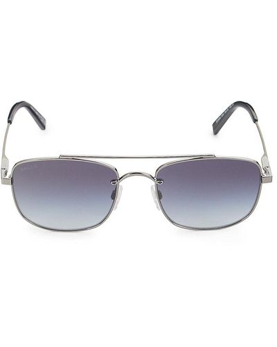 Bally 54mm Rectangle Sunglasses - Blue