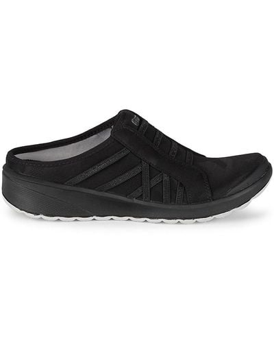 Bzees Golden Slip-on Sneaker Mules - Black