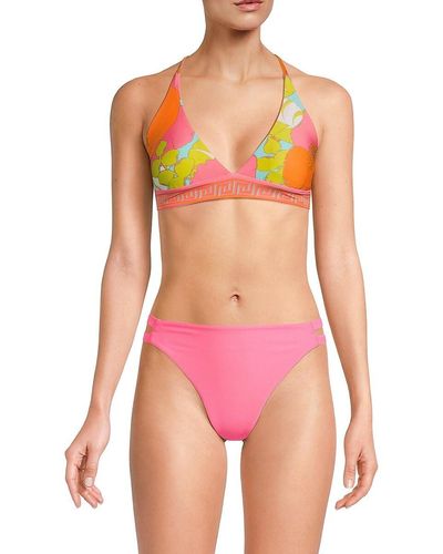 Trina Turk Playa De Flor Halterneck Bikini Top - Pink