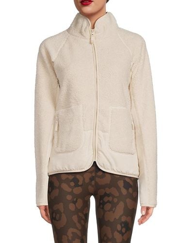 SAGE Collective City Faux Shearling Jacket - Pink