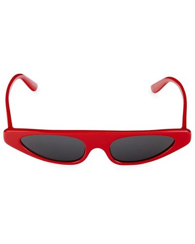 Dolce & Gabbana 52mm Slim Cat Eye Sunglasses - Red