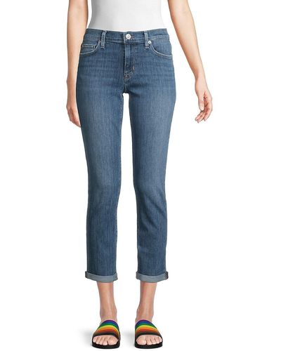 H by Hudson Hudson Natalie Mid-rise Cropped Straight Jeans - Blue