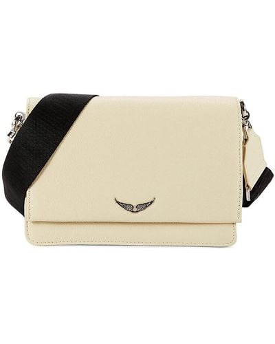 Zadig & Voltaire Lolita Wings Leather Crossbody Bag - Natural