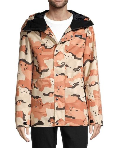 Oakley Range Rc Camouflage Hooded Jacket - Multicolor