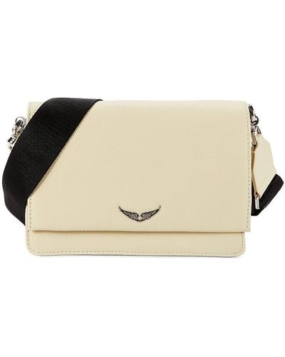 Zadig & Voltaire Lolita Wings Leather Crossbody Bag - Natural