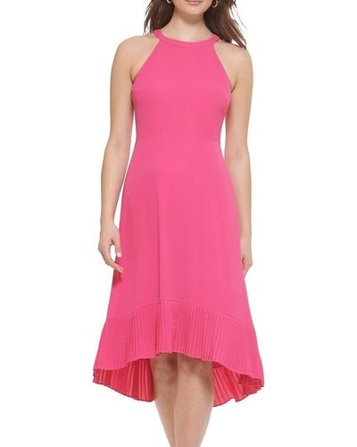 Kensie Sleeveless High Low Dress - Pink