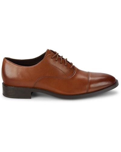 Cole Haan Hawthorne Cap Toe Leather Oxford Shoes - Brown