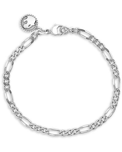 Effy Sterling Silver Figaro Chain Bracelet - Metallic