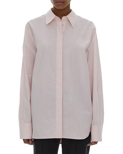 Helmut Lang Cotton Blend Shirt - Gray
