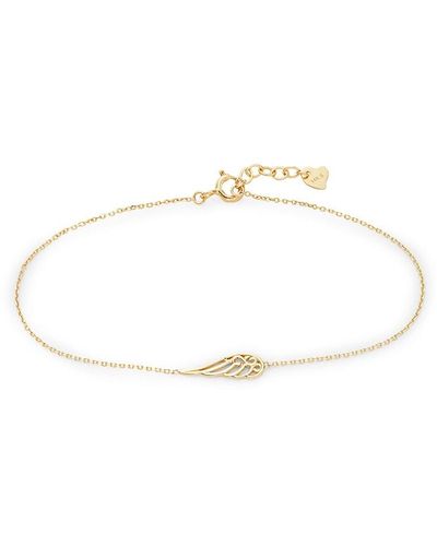 Saks Fifth Avenue Saks Fifth Avenue 14k Angel Wing Chain Bracelet/7" - Metallic