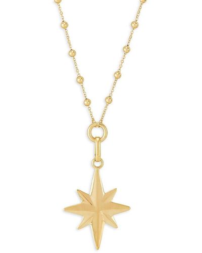 Saks Fifth Avenue 14k Yellow Gold North Star Necklace - Metallic