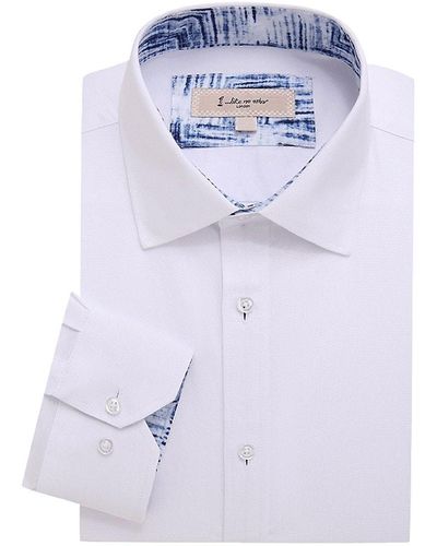 1 Like No Other Solid Dress Shirt - Blue