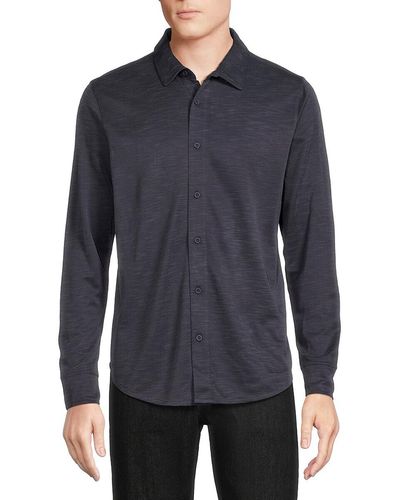 Saks Fifth Avenue Solid Shirt - Natural