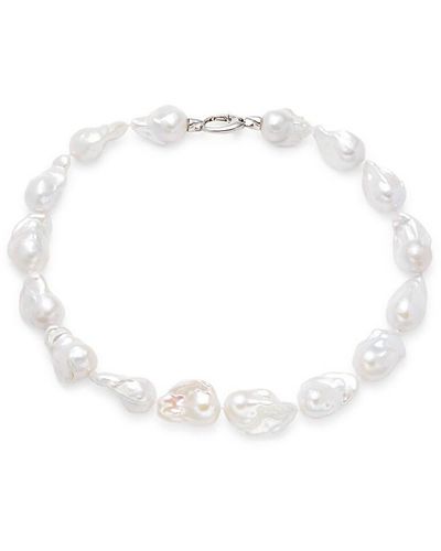 Tara Pearls 18k , 10-11mm Tahitian Pearls & Diamond Necklace - Multicolour