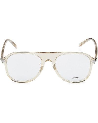 Brioni 55mm Aviator Eyeglasses - White