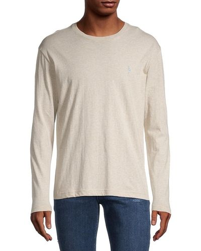 Tailorbyrd Heathered Long Sleeve Tee - Natural
