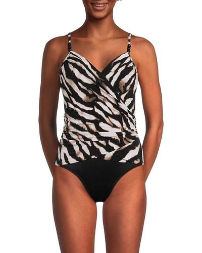 Magicsuit Zimbabwe Louise Animal Print One-piece Swimsuit - Black