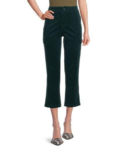 Nanette Lepore Solid Cropped Trousers - Green
