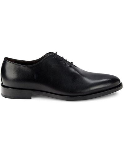 To Boot New York Costner Leather Wholecut Oxford Shoes - Black