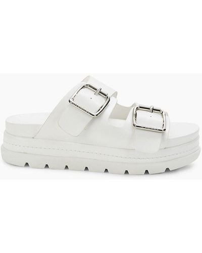 J/Slides Bolo Platform Sandals - White