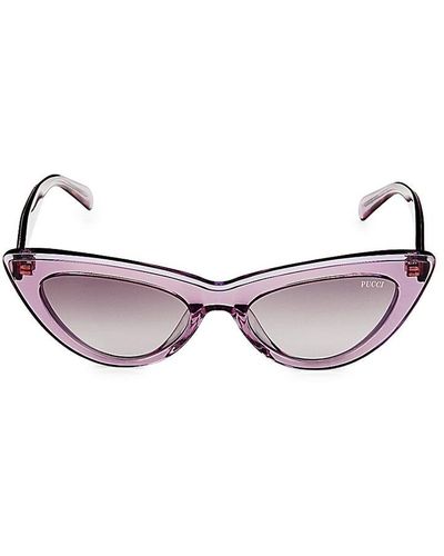 Emilio Pucci 53Mm Cat Eye Sunglasses - Multicolour