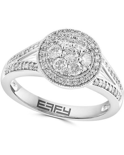 Effy 14k White Gold & 0.68 Tcw Diamond Ring