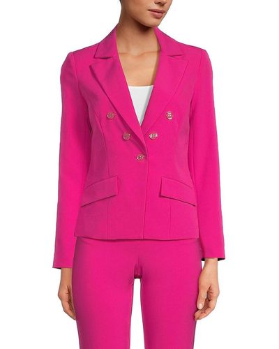 Nanette Lepore Double Breasted Blazer - Pink