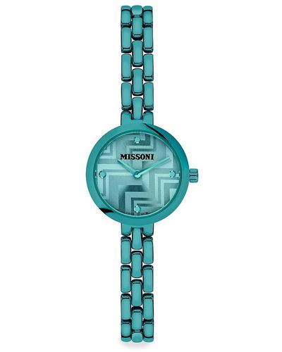 Missoni Petite 25mm Stainless Steel Bracelet Watch - Blue
