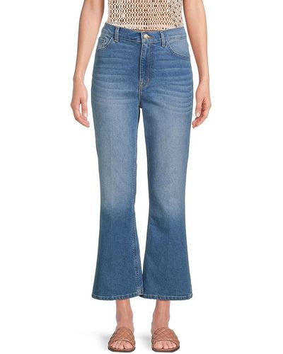 Joie Boulevard Cropped Flare Jeans - Blue