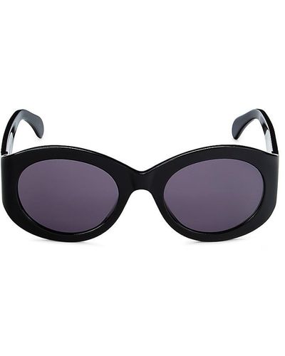 Alaïa 53mm Round Sunglasses - Blue