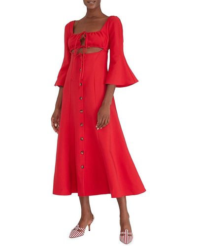 Rosie Assoulin Nautical By Nature Dress - Red