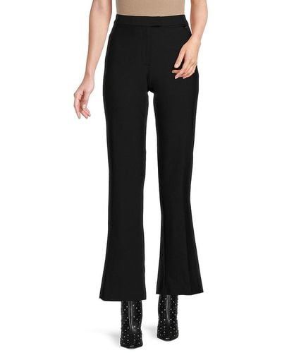 Calvin Klein Solid Bootcut Trousers - Black