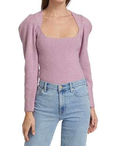 Astr Catalina Cut-out Sweater - Purple