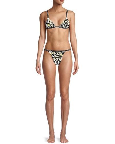 Kendall + Kylie Kendall + Kylie 2-piece Tiger Print Bikini Set - Brown