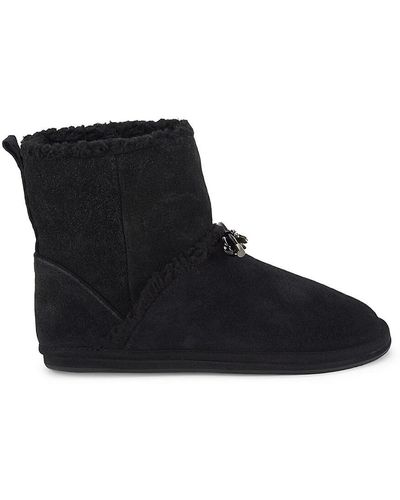 Kate Spade Marie Faux Shearling Suede Boots - Natural