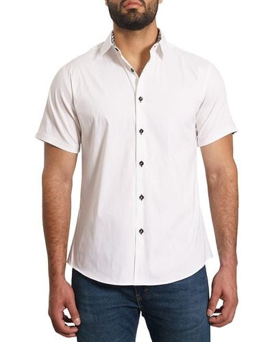 Jared Lang 'Short Sleeve Button Down Shirt - White