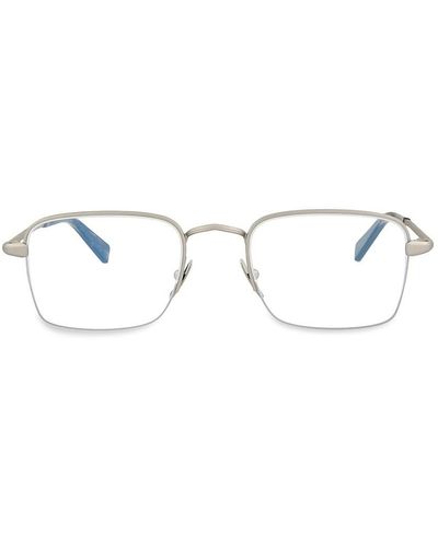 Brioni 50Mm Rectangle Eyeglasses - Metallic