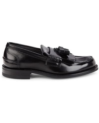 Church's Leather Tassel Loafers - Black